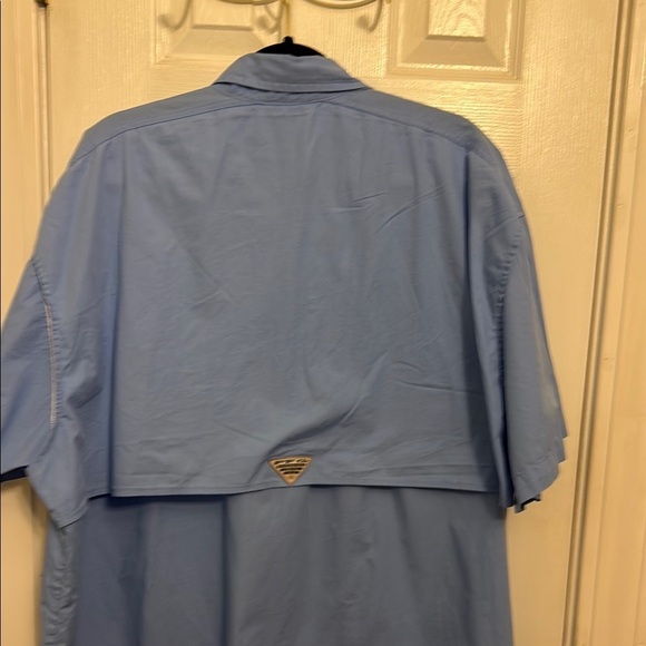 Columbia Blue Casual Button Down Shirt #278 - Picture 6 of 7